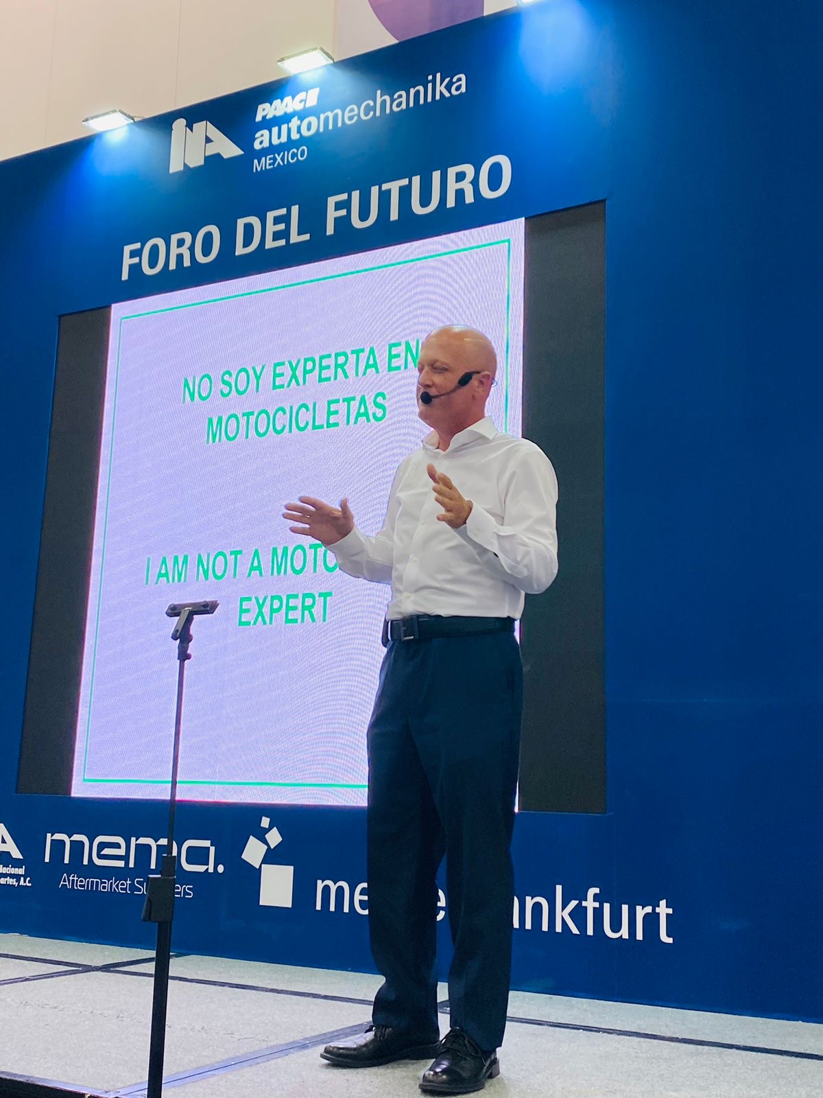 Chip Carlson at Foro del Futuro, PAACE Automechanika Mexico
