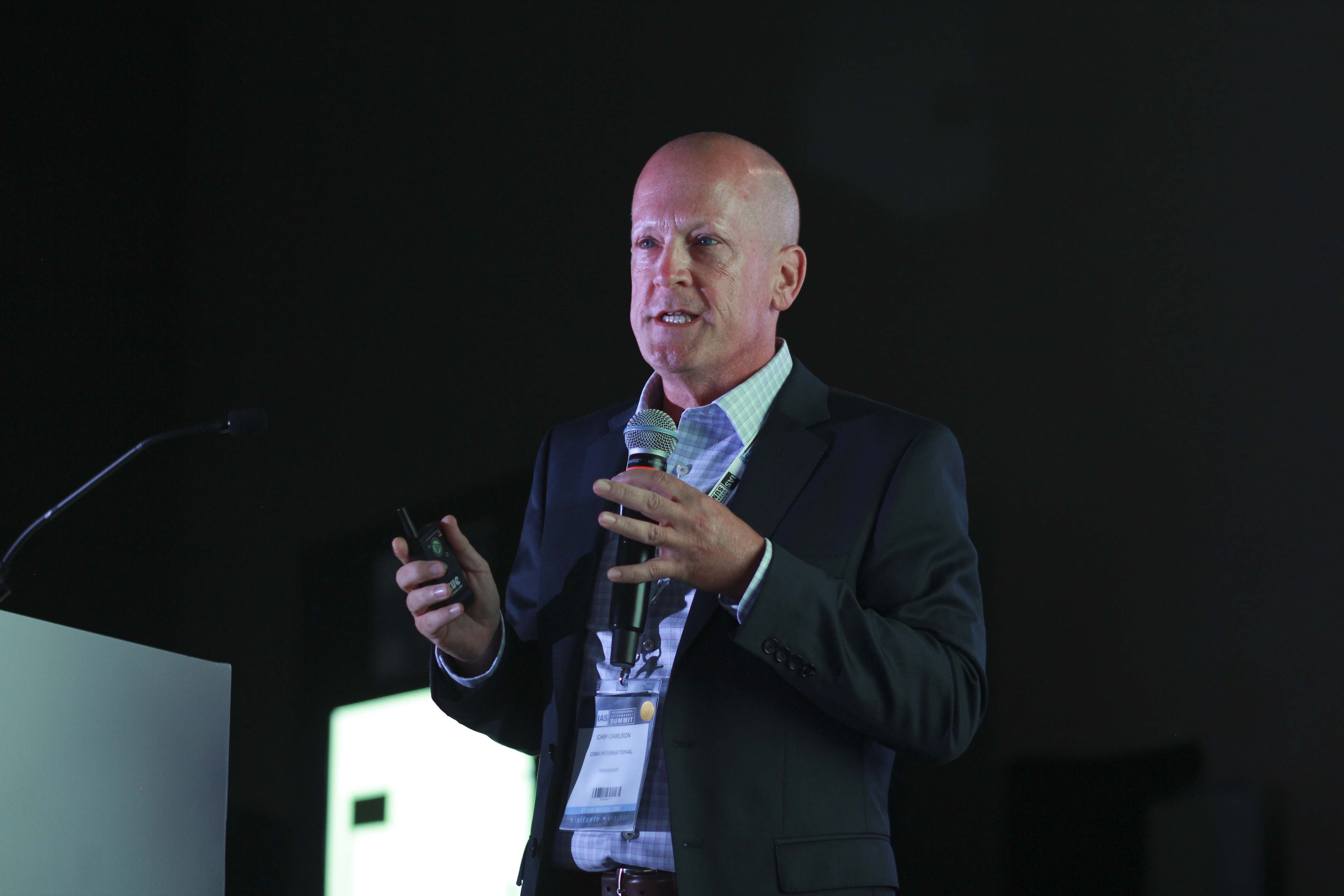 Chip Carlson presenting at the International Aftermarket Summit